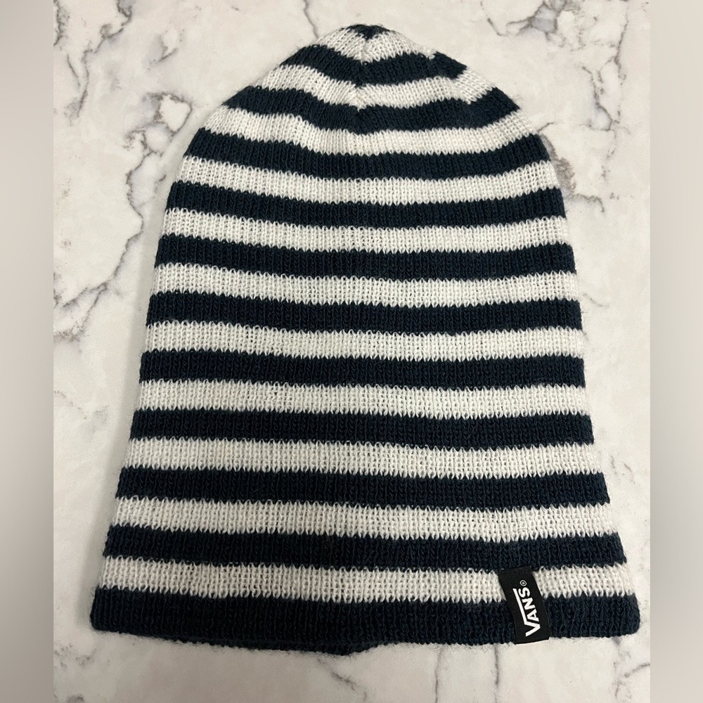Vans Black/Navy Blue and White Beanie/hat